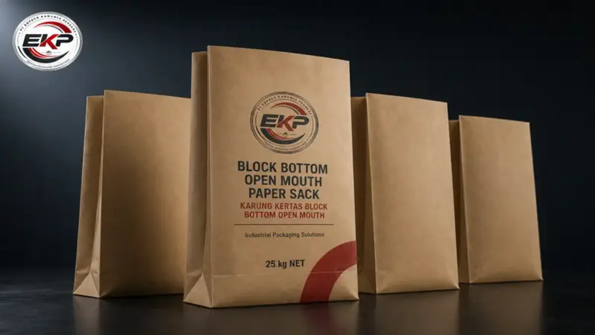 Karung Kertas Block Bottom Open Mouth - gambar 4