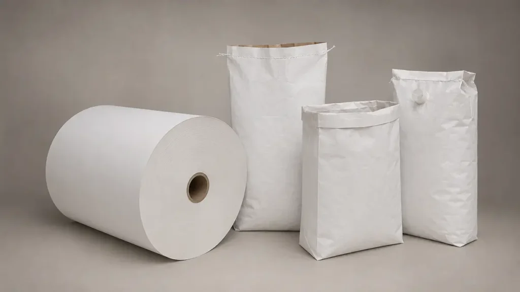Kertas Kraft Putih untuk Karung Kertas