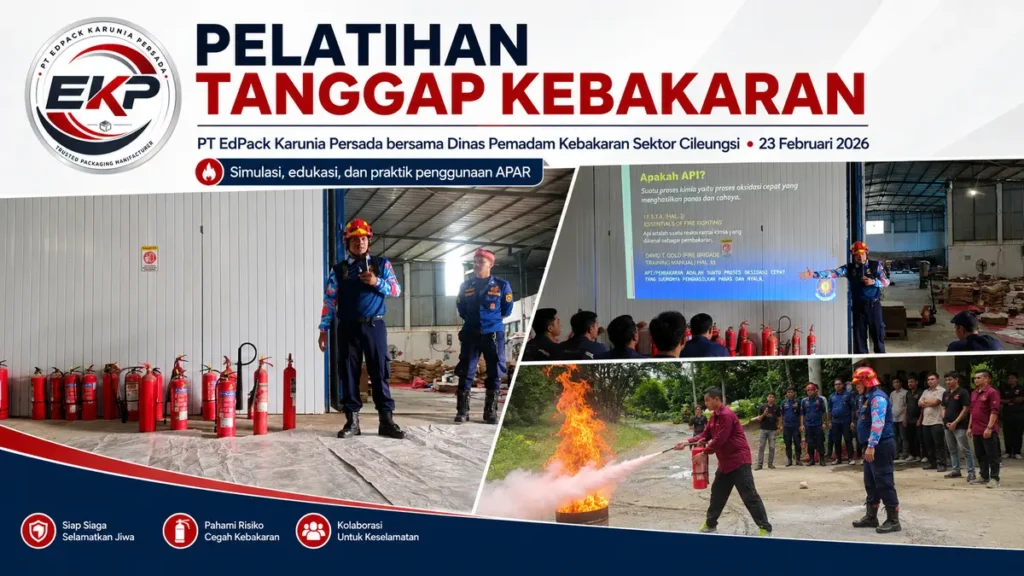Pelatihan Tanggap Kebakaran di PT Edpack Karunia Persada