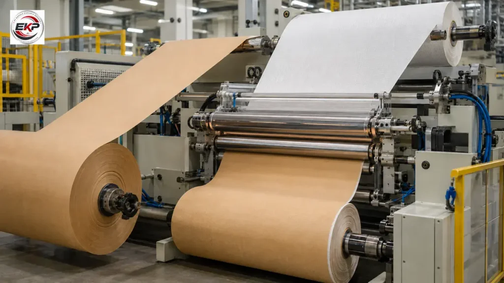 Proses Laminasi Kertas kraft laminasi woven