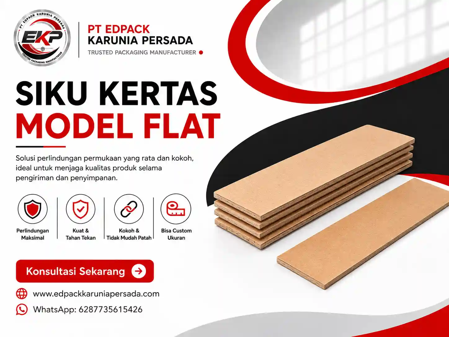 Flat Shape Paper Edge Protector - Flat Shape Paper Angle 9 Flat Shape Paper Edge Protector untuk identifikasi produk