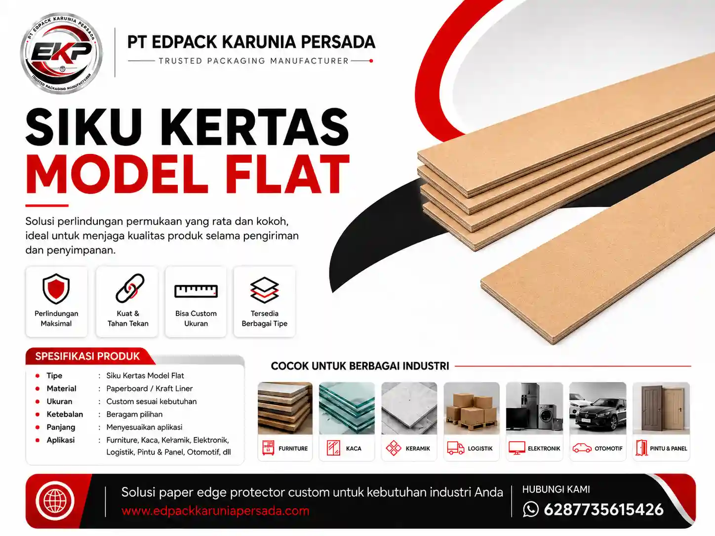 Flat Shape Paper Edge Protector - Flat Shape Paper Angle 1 Flat Shape Paper Edge Protector - Flat Shape Paper Angle