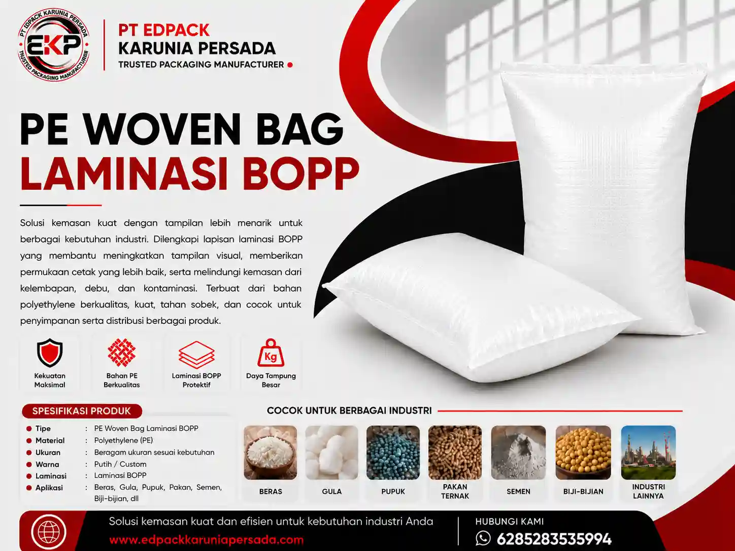 PE Woven Bag Laminasi BOPP - gambar 4