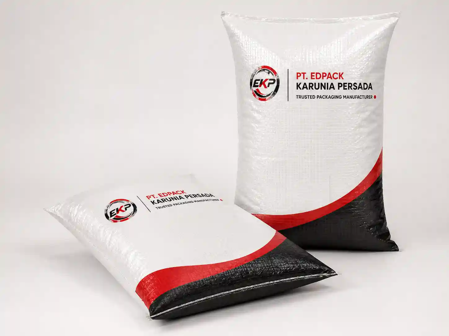 PE Woven Bag Laminasi OPP - OPP Laminated PE Woven Bag 7 Permukaan laminasi OPP pada PE Woven Bag