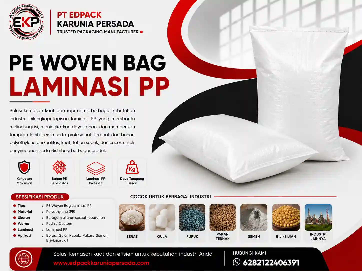 PE Woven Bag Laminasi PP - gambar 4