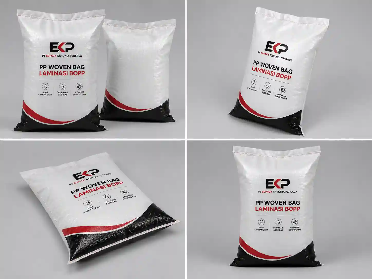 PP Woven Bag Laminasi BOPP - BOPP Laminated PP Woven Bag 8 Pilihan finishing BOPP glossy matte