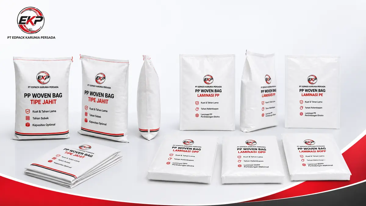 PP Woven Bag Industri dari Filling hingga Distribusi 1 Beberapa PP woven Bag Industri