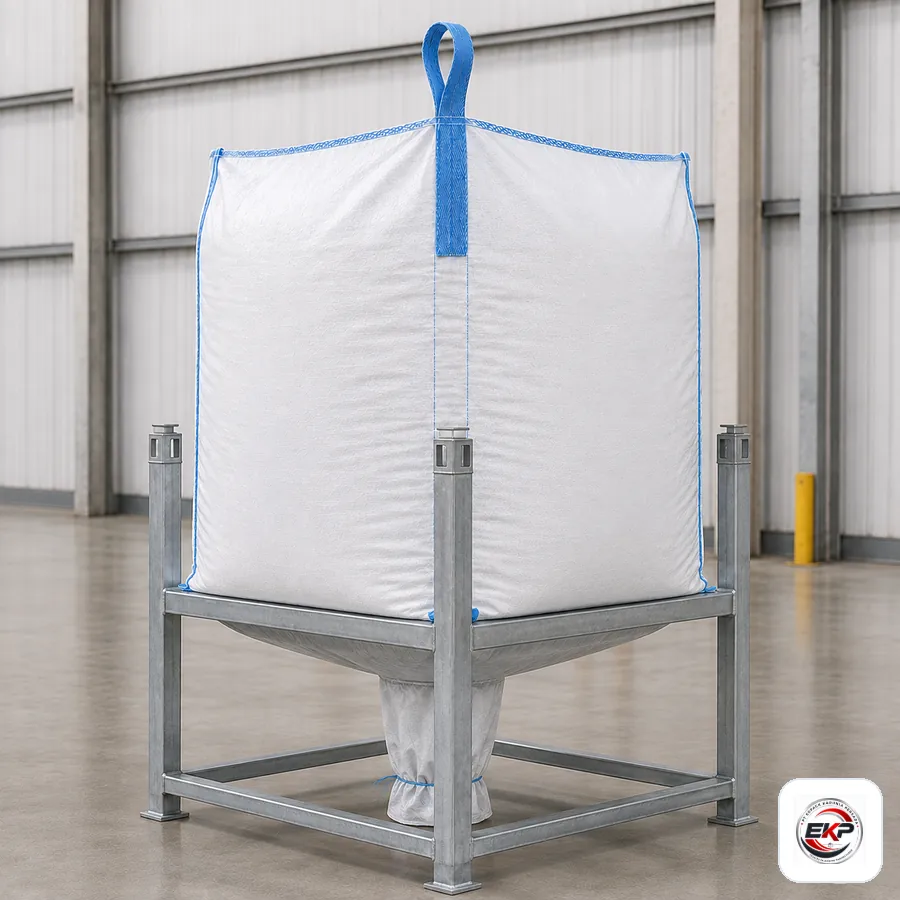 Single Loop Jumbo Bag FIBC - Jumbo Bag 1 Loop 5 Single Loop Jumbo Bag dengan corong pengeluaran material