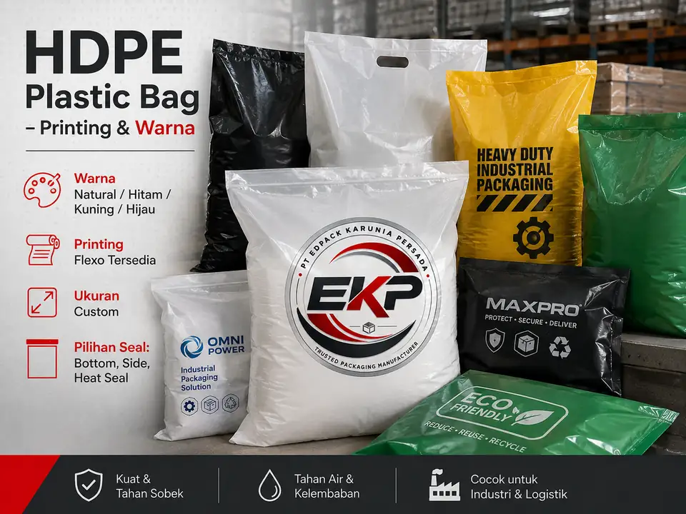 HDPE Plastic Bag - Plastik Bag HDPE 9 Filling dengan Plastik HDPE Industri