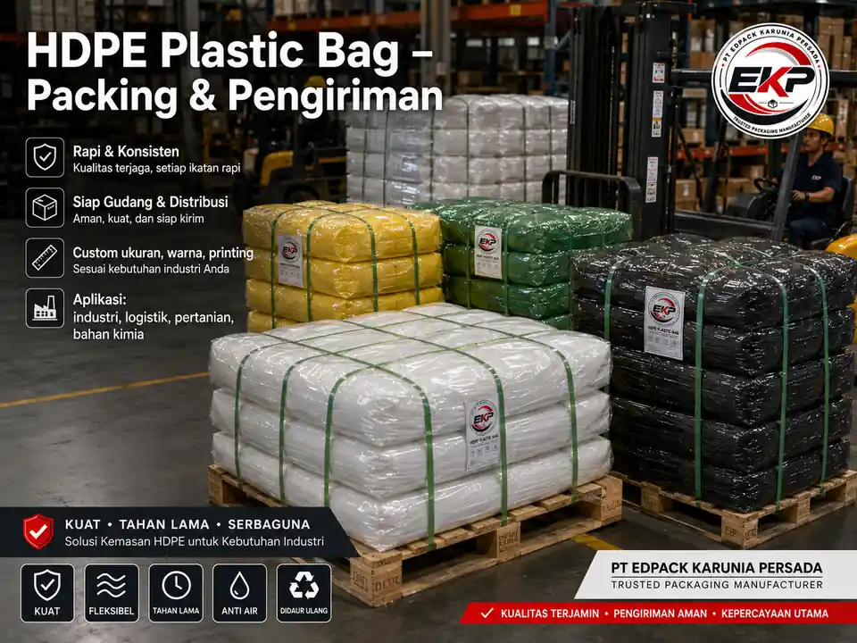 HDPE Plastic Bag - Plastik Bag HDPE 10 HDPE Plastic Bag sebagai bag dan liner