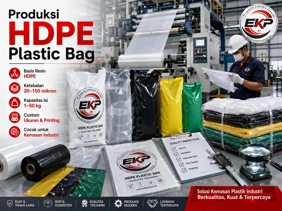 Produksi dan pemeriksaan kualitas HDPE Plastic Bag