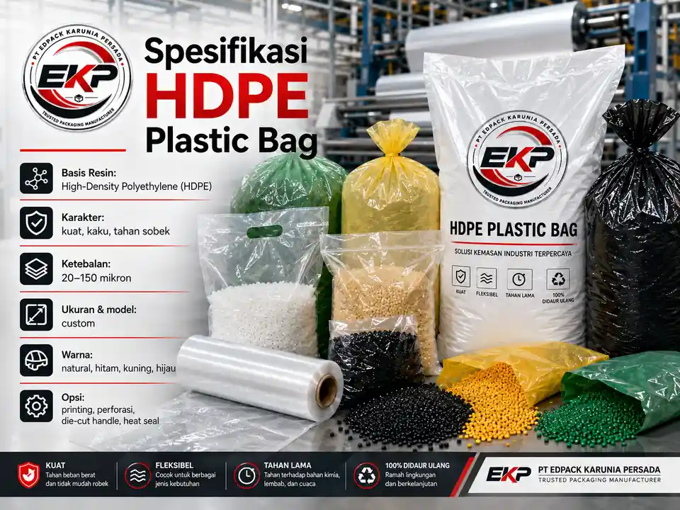 HDPE Plastic Bag - Plastik Bag HDPE 7 Film HDPE untuk HDPE Plastic Bag