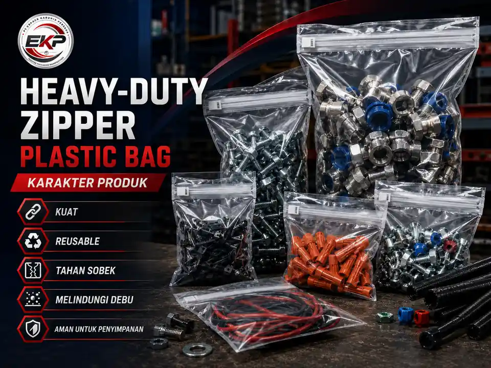 Karakter Heavy-Duty Zipper Plastic Bag