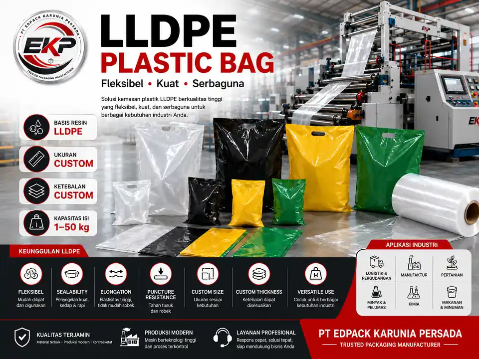 LLDPE Plastic Bag - Plastik bag LLDPE 1 LLDPE Plastic Bag untuk kebutuhan kemasan industri
