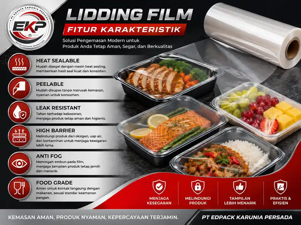 Fitur dan karakteristik Lidding Film