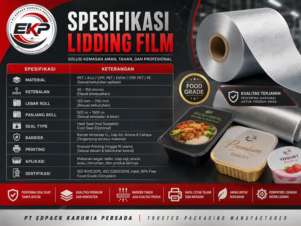 Co-extruded Lidding Web - PT Edpack Karunia Persada