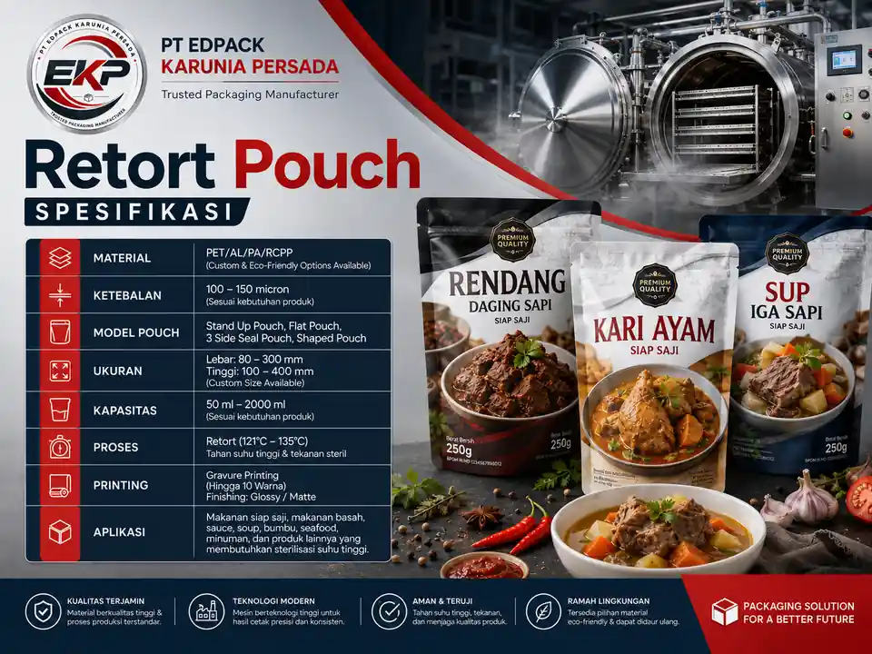 Flat Retort Pouch - PT Edpack Karunia Persada