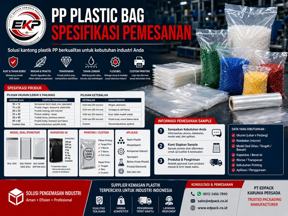 Spesifikasi PP Plastic Bag