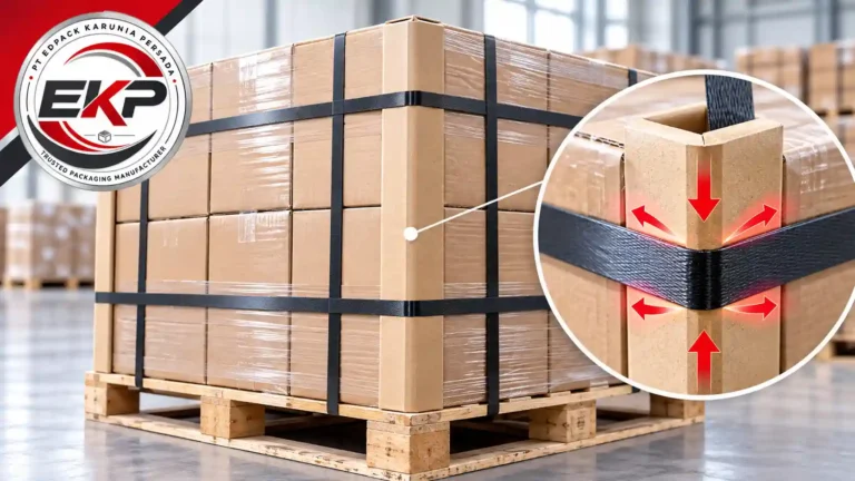 bagaimana paper angle menahan tekanan strapping