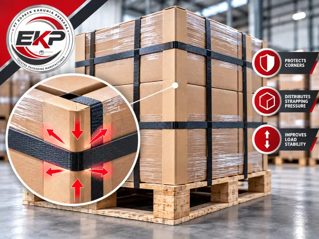 bagaimana paper angle menahan tekanan strapping horizontal