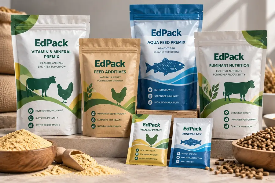 Flexible laminated packaging untuk feed additive, vitamin dan mineral