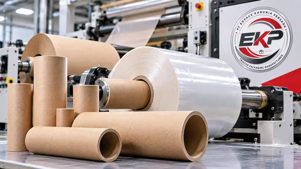 fungsi paper core winding rewinding bahan baku industri
