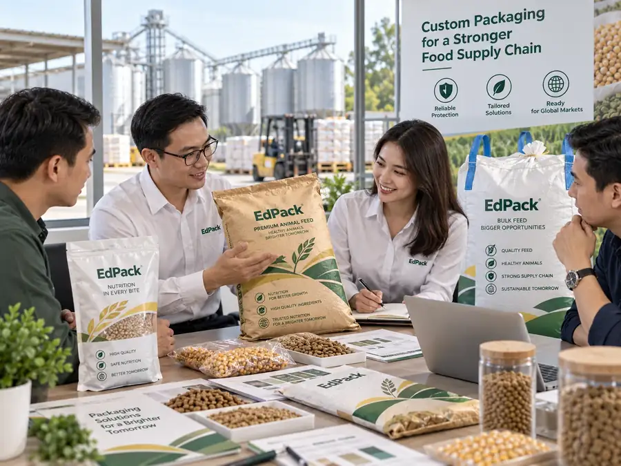Tim EdPack membahas kebutuhan kemasan industri pakan