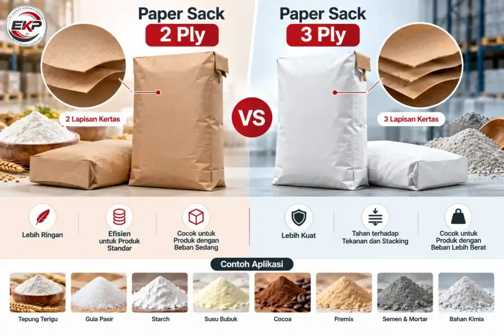 paper sack 2 ply vs 3 ply - perbedaannya 1