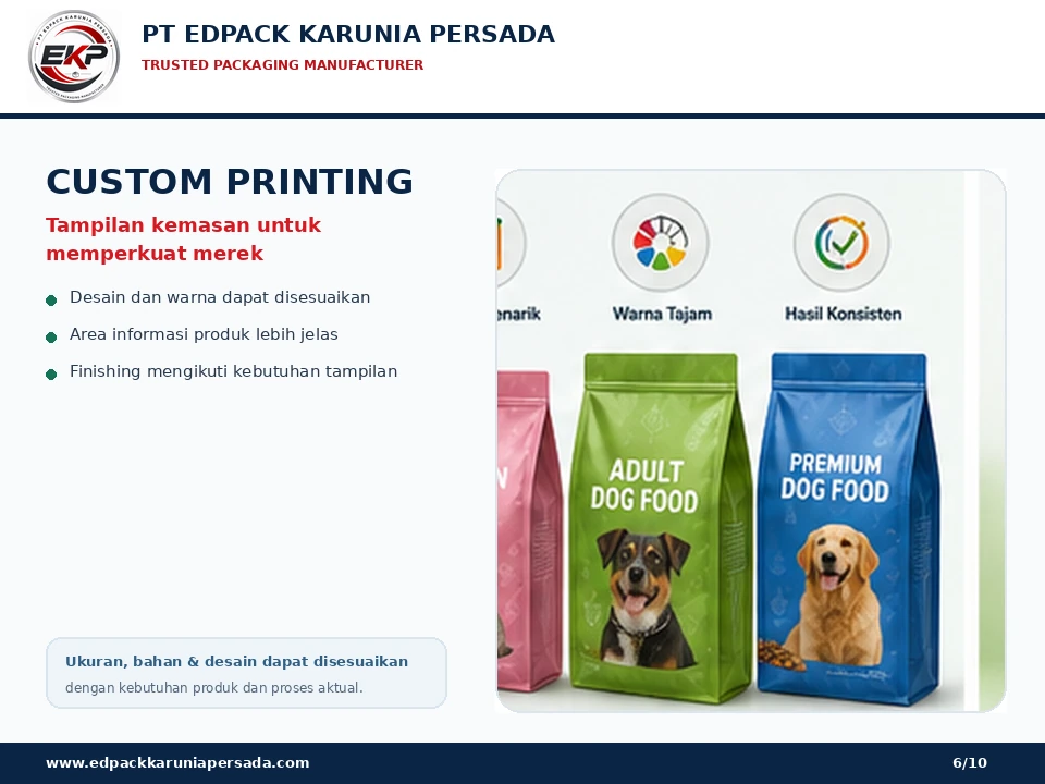 Kemasan Pet Food - PT Edpack Karunia Persada