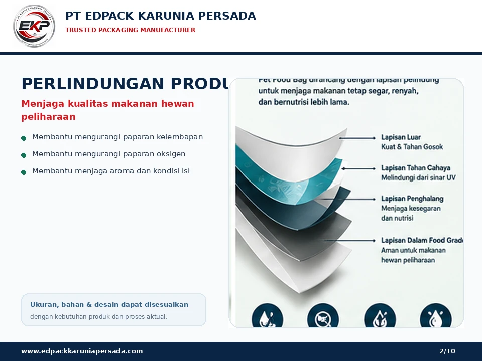 Pet Food Bag - perlindungan produk