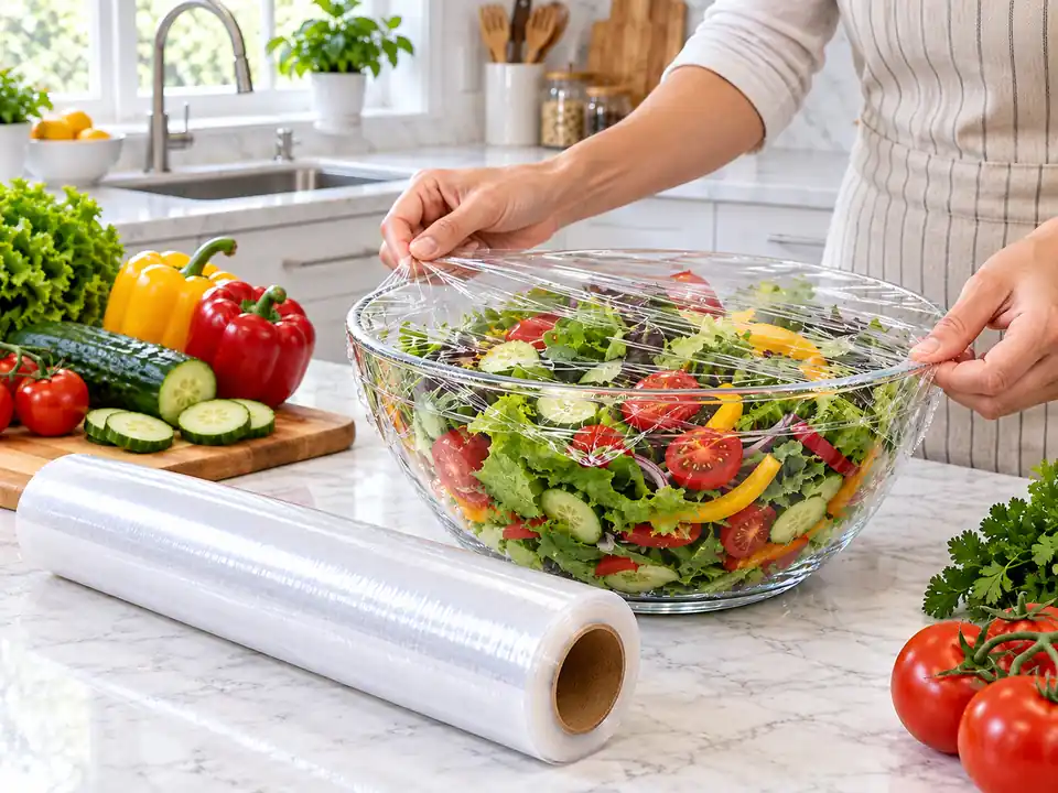 Plastic Cling Film - Plastik Cling untuk Makanan 7 Plastic Cling Film untuk wadah makanan