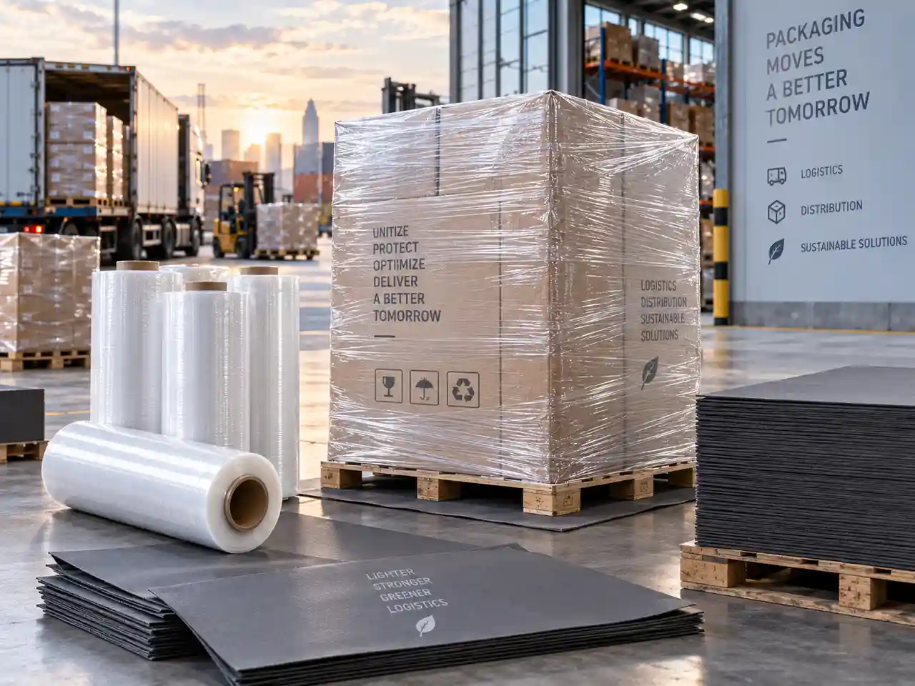 Plastic Wrapping dan Slip Sheet untuk unitisasi pallet