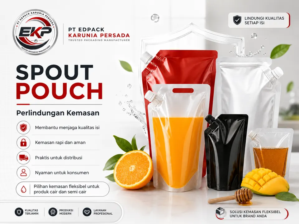 Spout Pouch - Pouch Corong 5 Perlindungan produk dengan Spout Pouch
