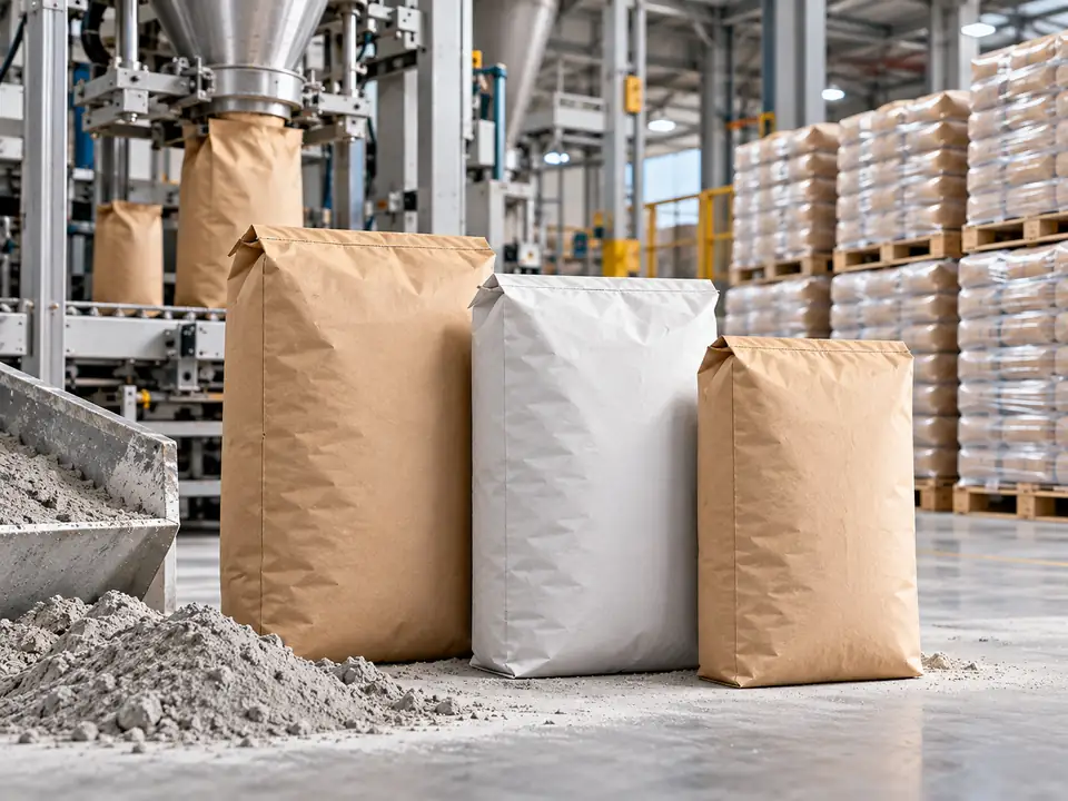 Multiwall Kraft Paper Sack untuk semen mortar dan dry mix