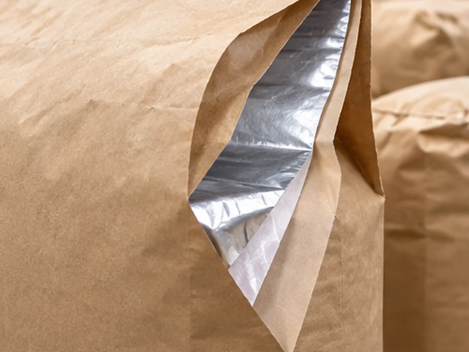 PE Coated dan Foil Laminated Paper Sack untuk tepung pati dan bahan pangan bubuk