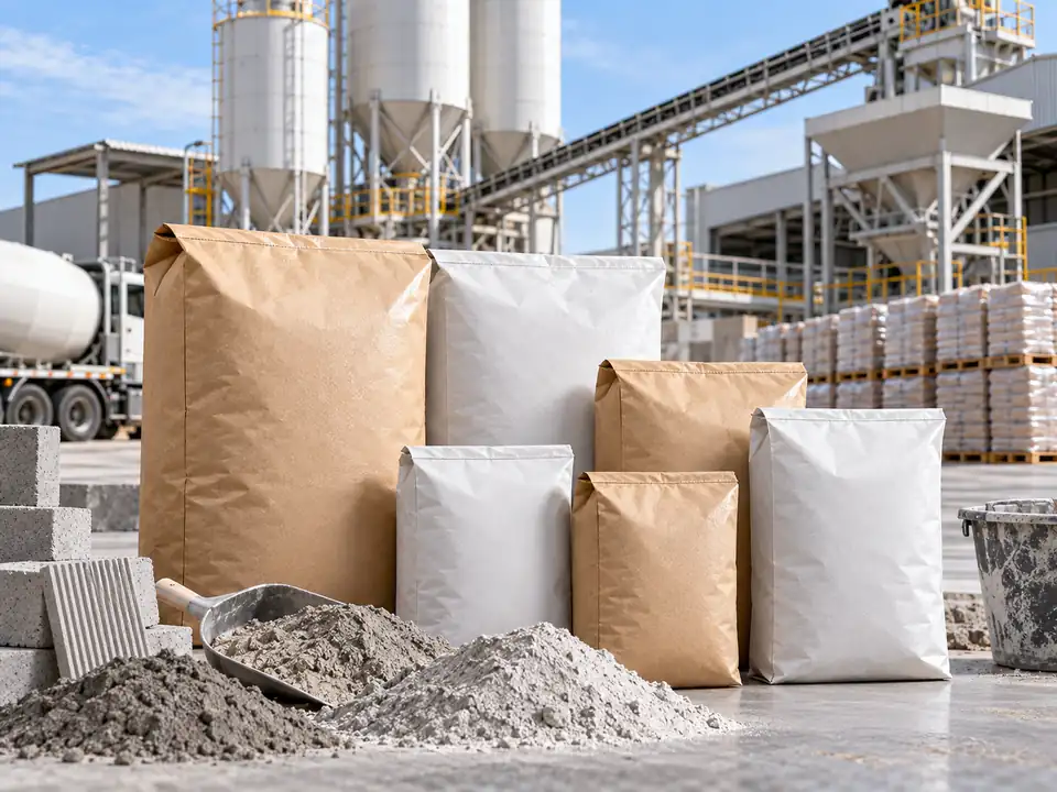 PE Coated Paper Sack untuk perlindungan tambahan pada semen dan mortar