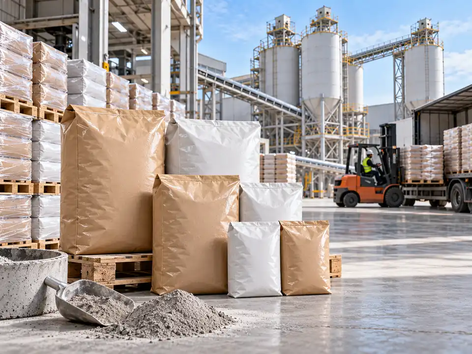 Plastic dan laminated pack untuk mortar instan kemasan kecil