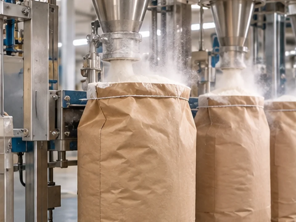 Valve Paper Sack untuk tepung pati dan bahan pangan bubuk