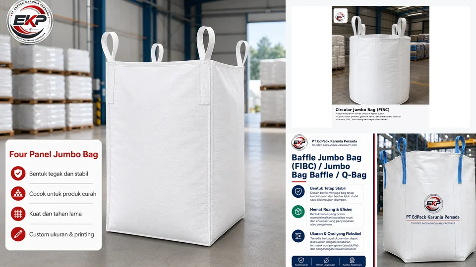 Konstruksi Body Jumbo Bag - beberapa produk perwakilan