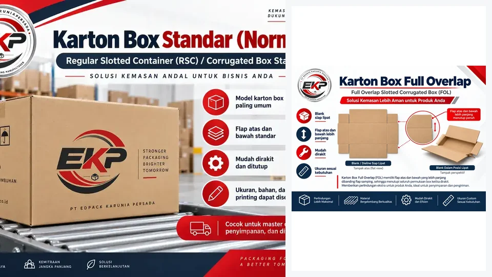 Karton Box Slot - beberapa produk perwakilan