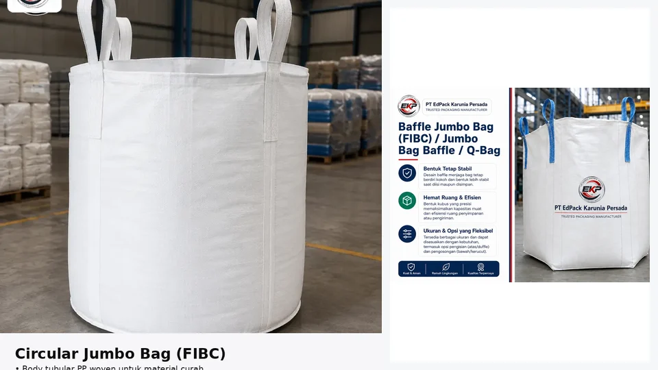 Konstruksi Body Jumbo Bag - beberapa produk perwakilan