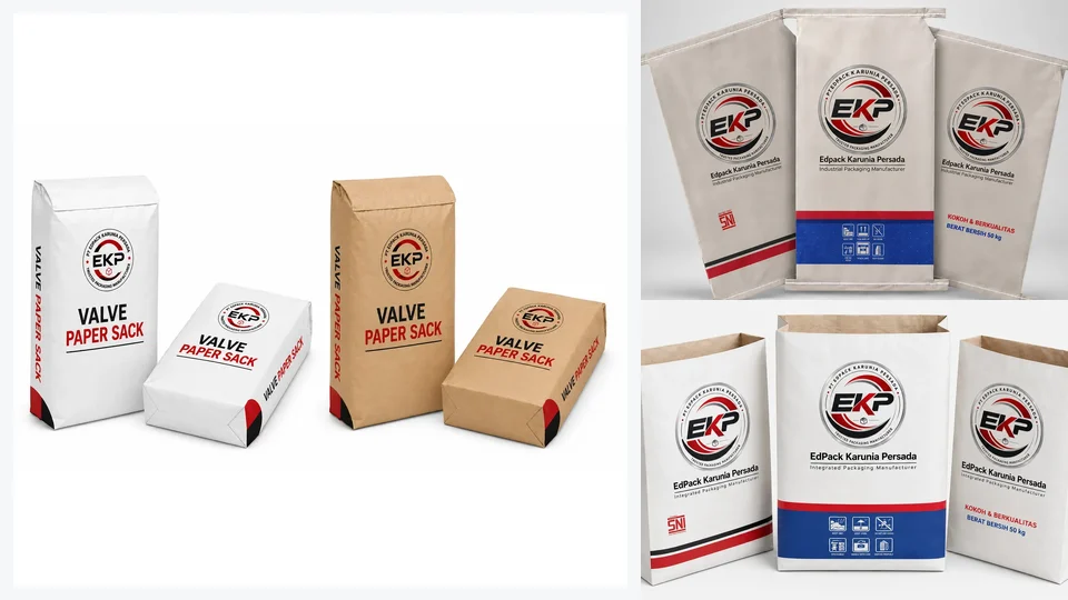 Tipe Karung Kertas - beberapa produk perwakilan