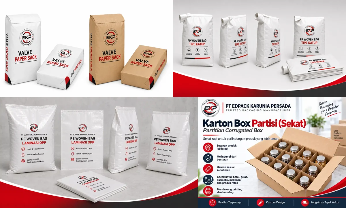 Palletisasi - beberapa produk perwakilan