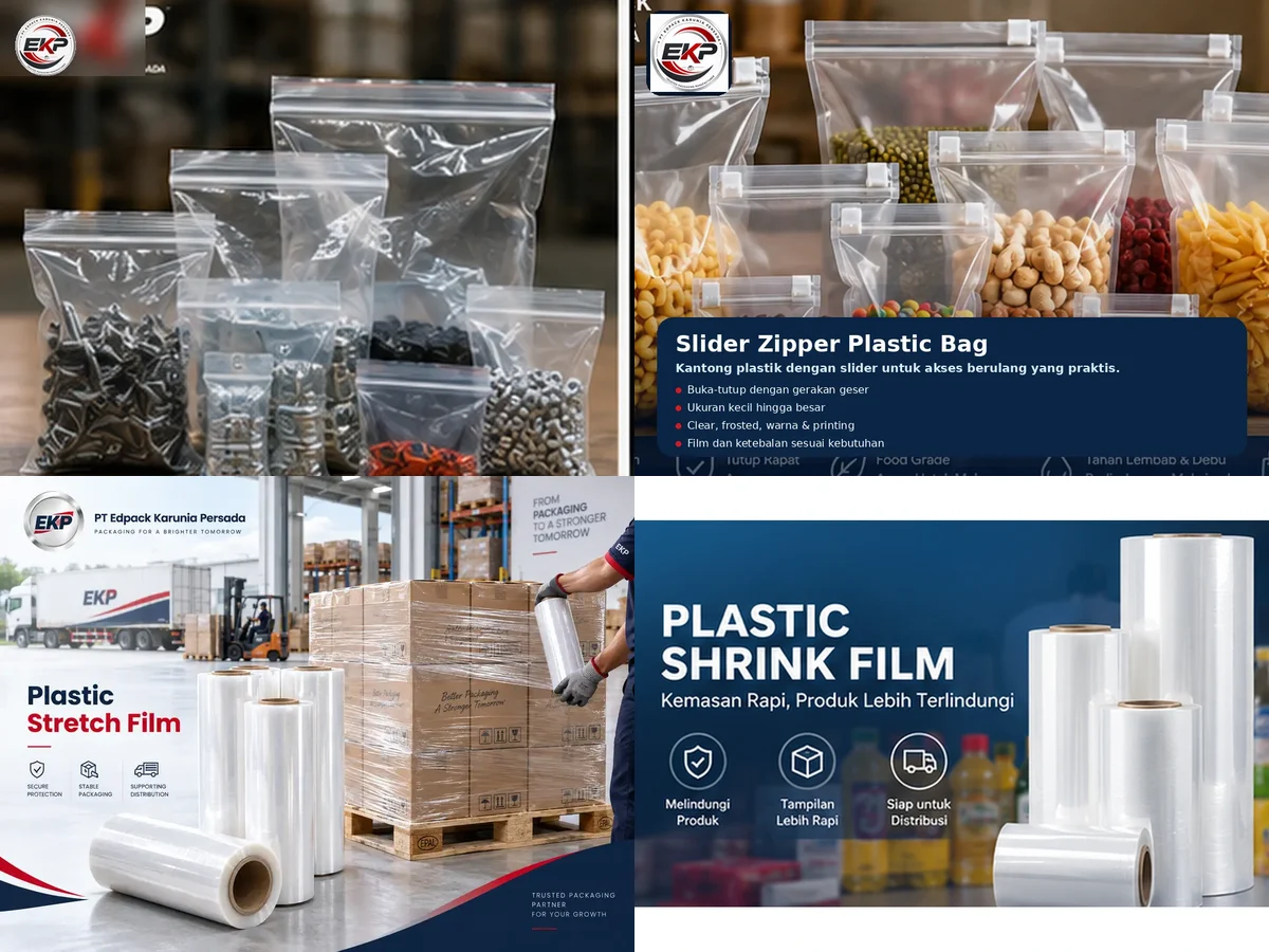 Kemasan Plastik Industri - beberapa produk perwakilan