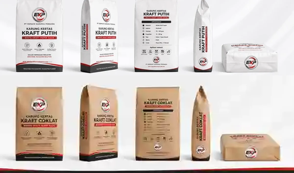 Karung kertas standar - beberapa produk perwakilan