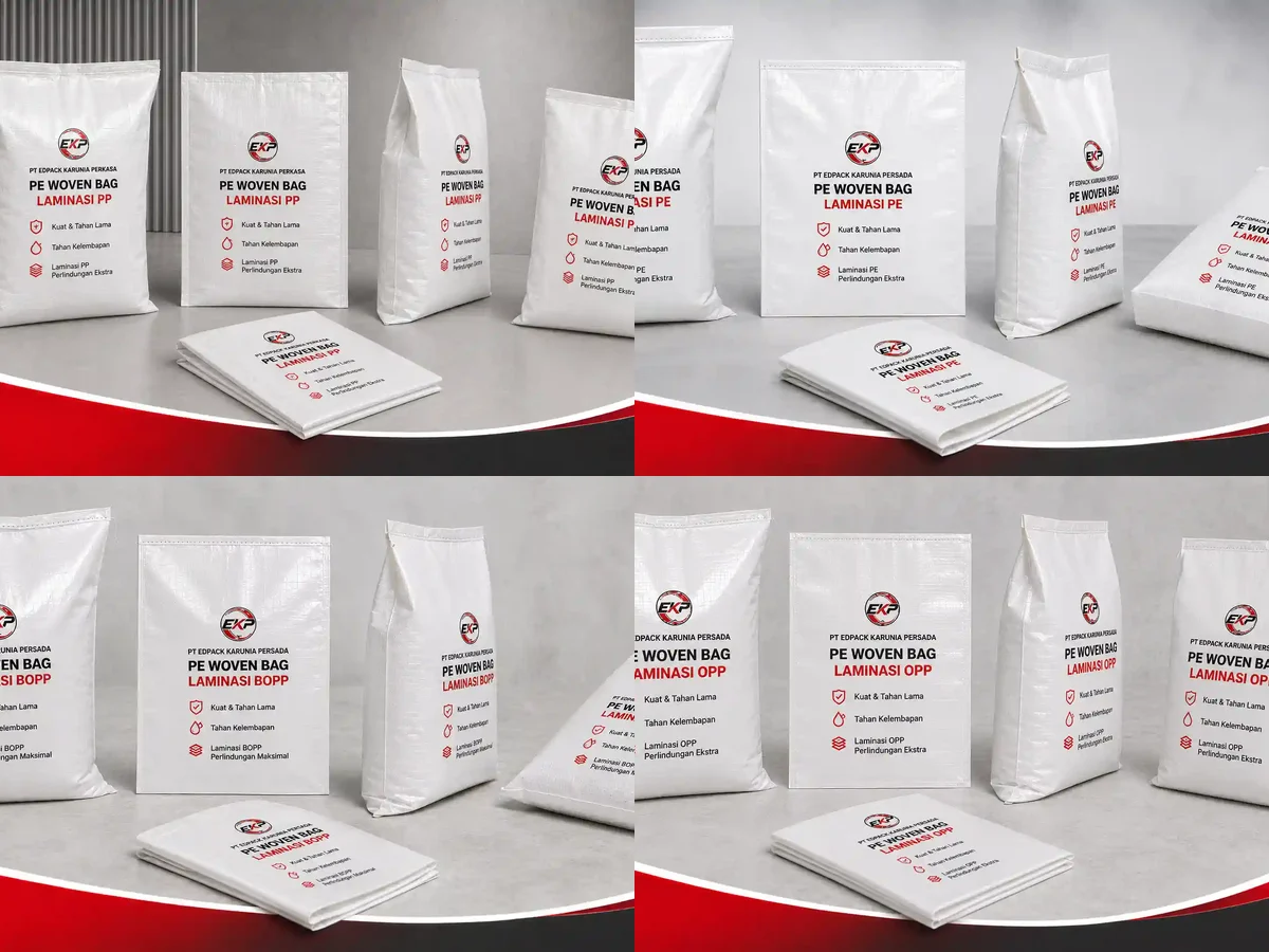 Pengemasan Produk Curah Kering dengan Laminasi dan Custom Printing - beberapa produk perwakilan