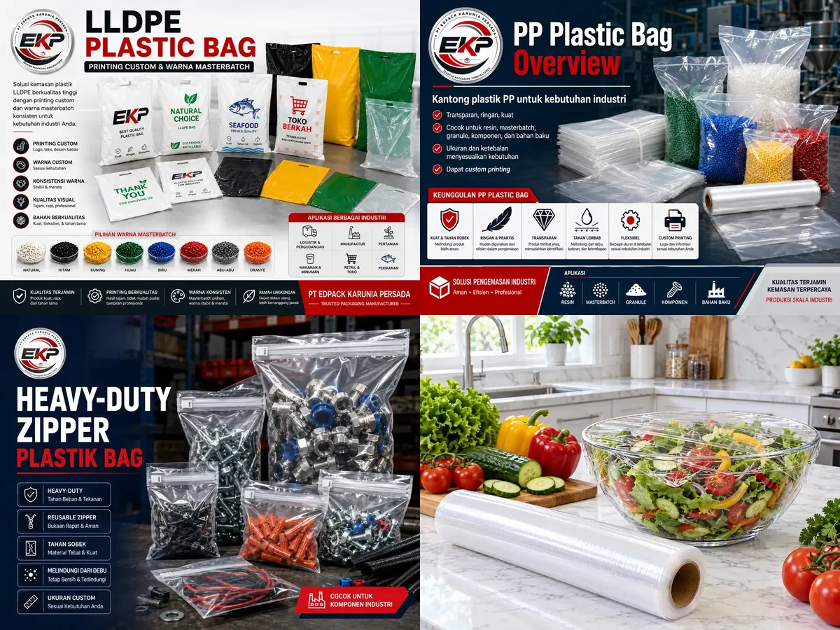Kemasan Plastik - beberapa produk perwakilan
