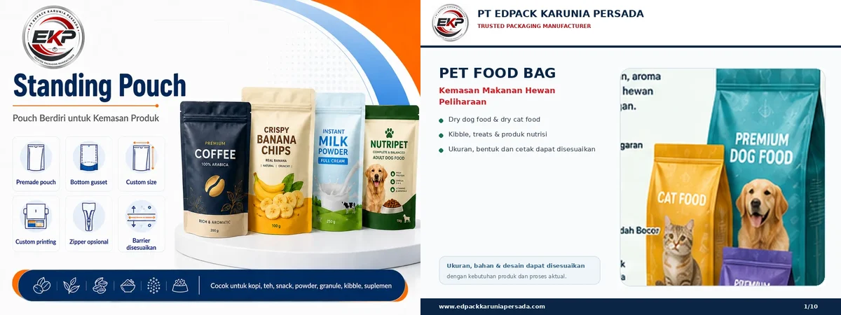 Kibble - beberapa produk perwakilan