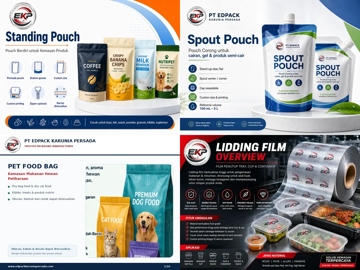 BOPP - beberapa produk perwakilan