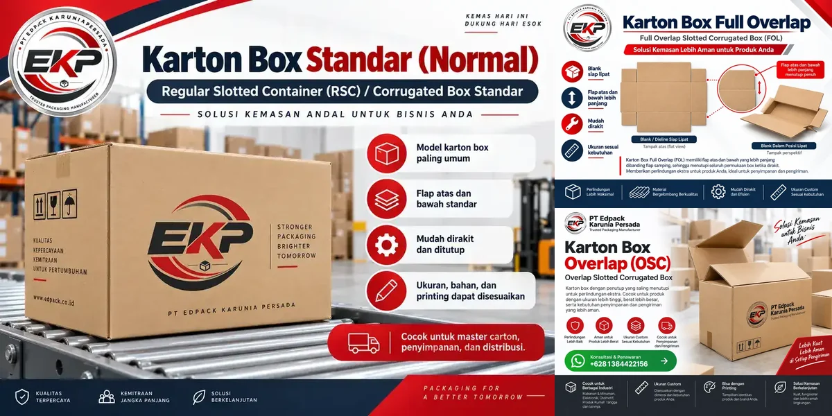 Karton Box Slot - beberapa produk perwakilan